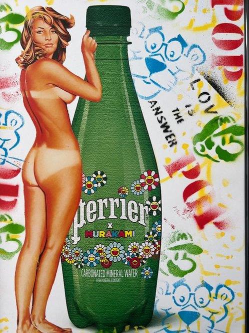 Koen Betjes (1992) - Mel Ramos x Perrier x Popart, Antiek en Kunst, Kunst | Schilderijen | Modern