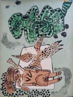 Corneille (1922-2010) - Loiseau rose exulte