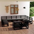 vidaXL 12-delige Loungeset massief grenenhout, Tuin en Terras, Verzenden, Nieuw, Loungeset