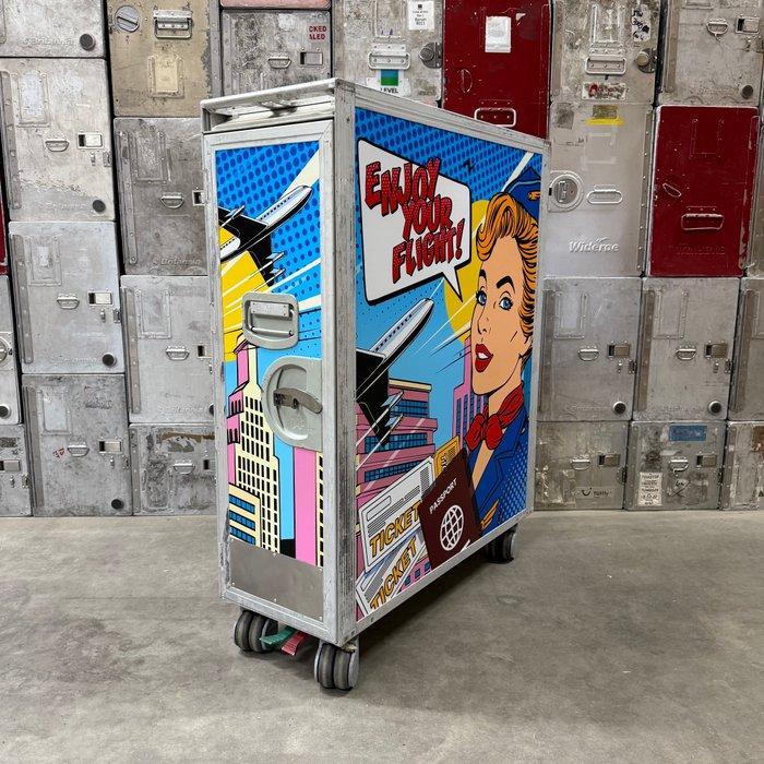 Korita - Trolleys van luchtvaartmaatschappijen - Vliegtuig, Antiek en Kunst, Antiek | Wandborden en Tegels