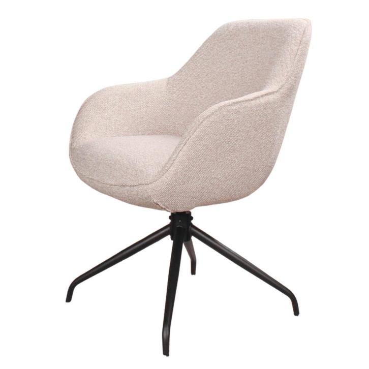 Eetkamerstoel  Stof Champagne - Armstoel Champagne  -, Huis en Inrichting, Stoelen, Nieuw, Ophalen of Verzenden