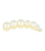 Haarspeld Bananenklem Grote Parels 10cm Wit Creme, Nieuw, Verzenden