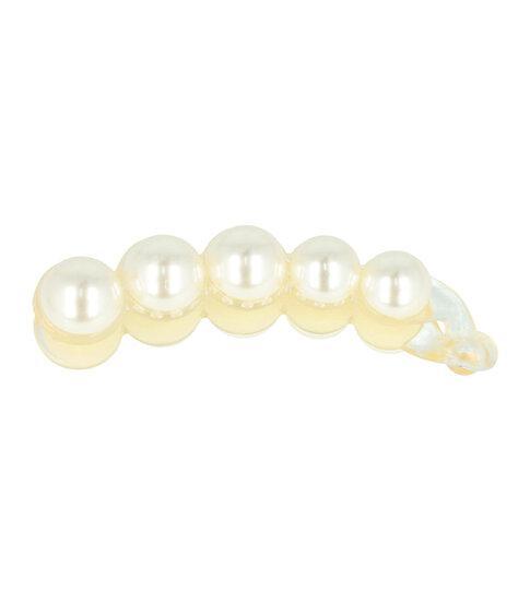 Haarspeld Bananenklem Grote Parels 10cm Wit Creme, Sieraden, Tassen en Uiterlijk, Uiterlijk | Haarverzorging, Verzenden