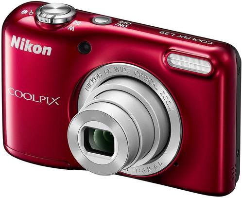 Nikon Coolpix L29 Digitale Compact Camera - Rood, Audio, Tv en Foto, Fotocamera's Digitaal, Zo goed als nieuw, Verzenden