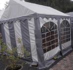 PVC Partytent 3 x 4 mtr Premium - Wit-Grijs (3x4 meter), Tuin en Terras, Verzenden, Nieuw, 2 meter of meer, Partytent