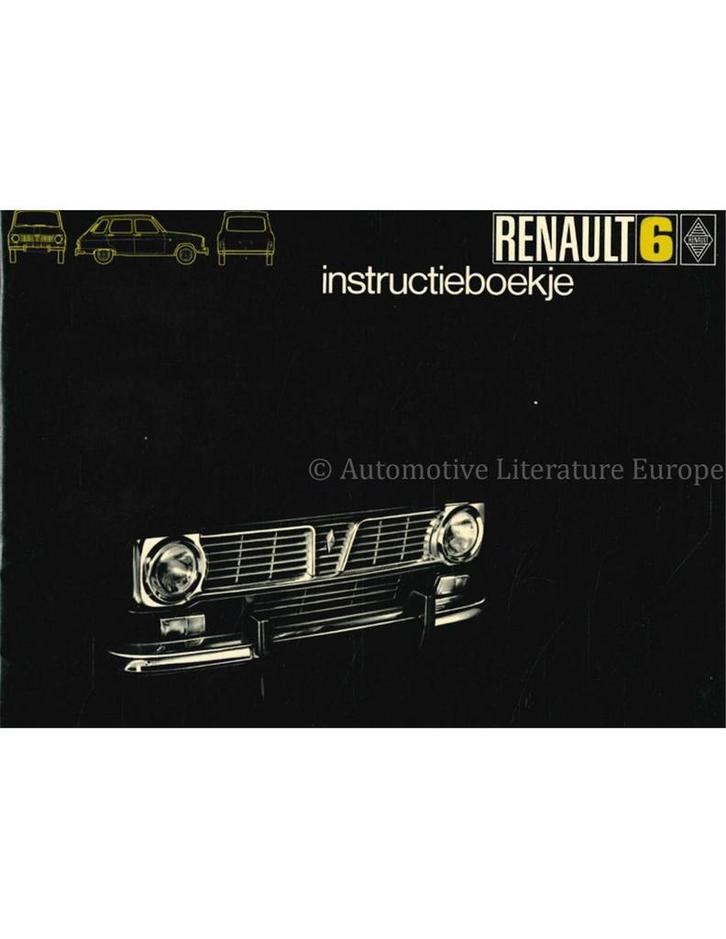 1970 RENAULT 6 INSTRUCTIEBOEKJE NEDERLANDS, Auto diversen, Handleidingen en Instructieboekjes