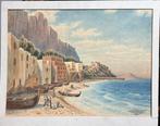 Scuola italiana (XIX-XX) - Marina piccola Capri, Antiek en Kunst