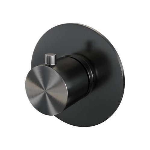 Inbouwthermostaat Brauer Gunmetal Edition met Ronde knop en, Doe-het-zelf en Verbouw, Sanitair, Kraan, Nieuw, Ophalen of Verzenden