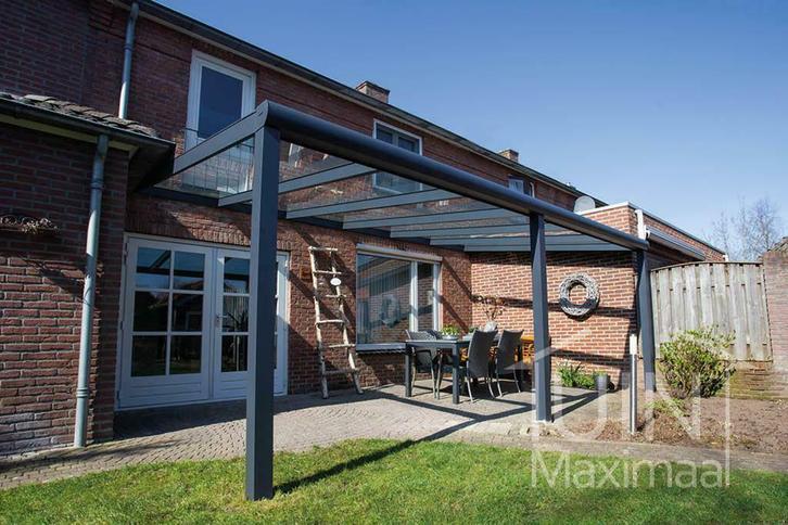 Veranda met glazen dak? Chat of Videobel met ons!, Tuin en Terras, Overkappingen, Veranda, Nieuw, Ophalen of Verzenden