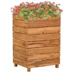 vidaXL Plantenbak verhoogd 50x40x72 cm gerecycled teakhout, Tuin en Terras, Verzenden, Minder dan 60 cm, Nieuw, 60 cm of meer