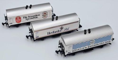 Sowa N - Modeltrein goederenwagon (3) - Drie bierkoelwagens, Hobby en Vrije tijd, Modeltreinen | N-Spoor
