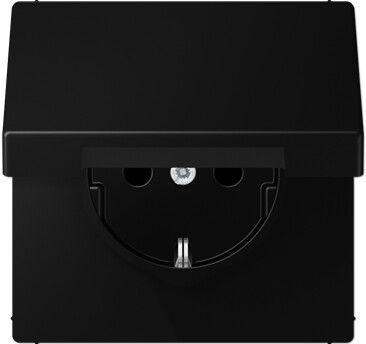 Jung LS990 1V wandcontactdoos met randaarde en klepje, Doe-het-zelf en Verbouw, Elektra en Kabels, Stopcontact, Nieuw