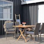 Teakhouten tuintafel 120 x 80 cm | Inklapbaar, Verzenden, Nieuw, Rechthoekig, Hout