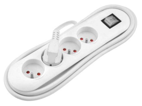 Veiling - 2x Scanpart TCD 4-voudig + aarde + schakelaar 3,0m, Doe-het-zelf en Verbouw, Elektra en Kabels, Nieuw