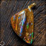 Zeldzame natuurlijke gepolijste Boulder Opal hanger 29,45