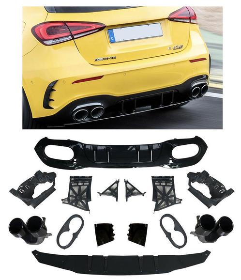 Geschikt voor Mercedes W177 A-Klasse Hatchback diffuser + ui, Auto-onderdelen, Carrosserie en Plaatwerk, Nieuw, Ophalen of Verzenden
