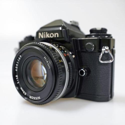 Nikon FE + Nikon Nikkor 50mm f/1.8 - Tweedehands, Audio, Tv en Foto, Fotocamera's Digitaal, Spiegelreflex, Gebruikt, Nikon, Verzenden