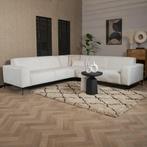 40% Korting: Scandinavische hoekbank Vegas off white stof, Huis en Inrichting, Ophalen, Zo goed als nieuw, Stof, Scandinavisch, Modern