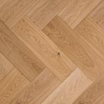 Floer Walvisgraat Parket Eiken 1-bis Naturel Geolied 90x18, Ophalen of Verzenden, Nieuw, Overige kleuren, Parket