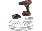 BLACK+DECKER BDCHD18BAFC-QW Accu Klopboormachine - 18V - 2, Verzenden, Zo goed als nieuw