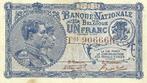 Bankbiljet 1 Franc 1920 Zeer Fraai, Postzegels en Munten, Verzenden