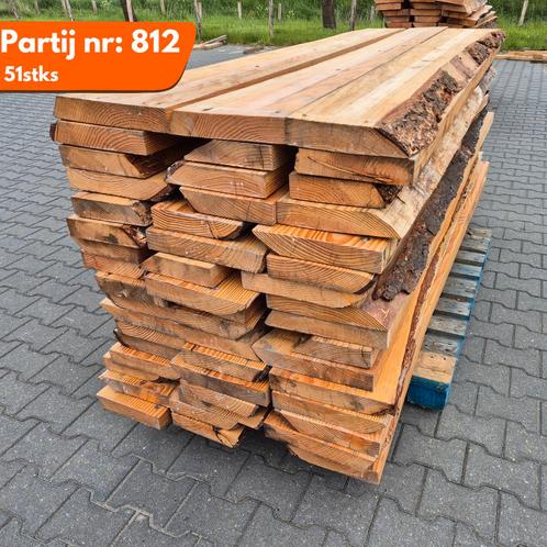 Partij Douglas Boomstamplanken (Gelakt) 2160x200-300x50mm, Doe-het-zelf en Verbouw, Hout en Planken, Gebruikt, Ophalen of Verzenden