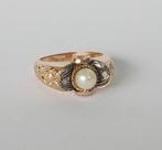 Ring - 19.2 kt. Geel goud Parel - Diamant, Sieraden, Tassen en Uiterlijk, Ringen, Nieuw