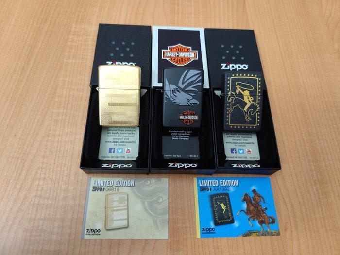 Zippo - Aansteker - Messing, Staal (roestvrij) - (3), Verzamelen, Rookartikelen, Aanstekers en Luciferdoosjes