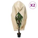 vidaXL Plantenhoezen met ritssluiting 2 st 70 g/m² 1,2x1,8 m, Verzenden, Nieuw