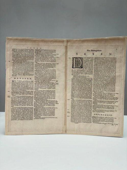 Duitsland - Saxonia; Blaeu W. - Saxonia Superior, cum, Boeken, Atlassen en Landkaarten