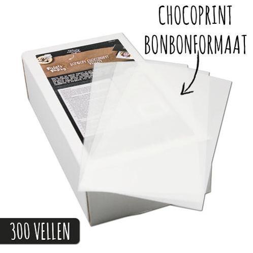 Chocoprint sheets Bonbon-formaat (300 vellen), Hobby en Vrije tijd, Taarten en Cupcakes maken, Nieuw, Verzenden