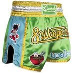 8 Weapons Muay Thai Short Yummie Groen, Vechtsport, Groen, Maat 56/58 (XL), Nieuw