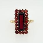 Ring - 14 karaat Geel goud Granaat, Sieraden, Tassen en Uiterlijk, Ringen, Nieuw