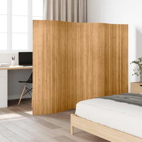 vidaXL Kamerscherm 250x165 cm bamboe natuurlijk, Huis en Inrichting, Woonaccessoires | Kamerschermen, Nieuw, Verzenden