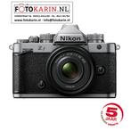 Nikon Z f zilver + 40mm f2 SE leather case|Foto Karin Kollum, Audio, Tv en Foto, Fotocamera's Digitaal, Spiegelreflex, Nieuw, Ophalen of Verzenden