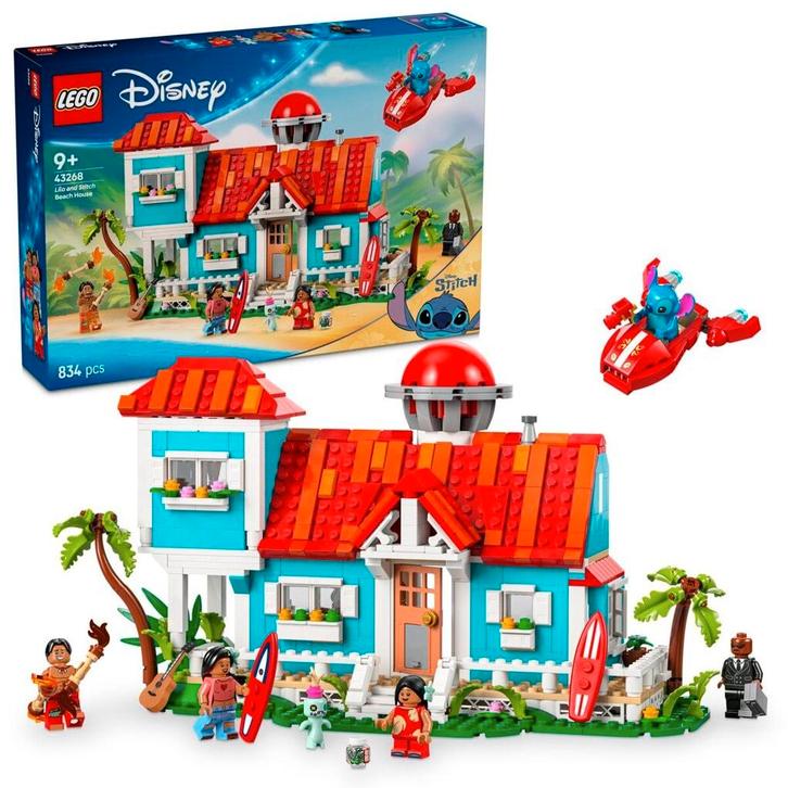 LEGO Disney 43268 Lilo en Stitch Strandhuis, Kinderen en Baby's, Speelgoed | Duplo en Lego, Nieuw, Verzenden