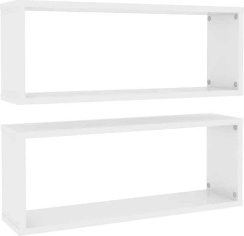 vidaXL - Wandschappen - kubus - 2 - st - 60x15x23 - cm -, Huis en Inrichting, Woonaccessoires | Overige, Nieuw, Ophalen of Verzenden