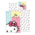Hello Kitty Duvet Set Hello Kitty Bow 135 x 200 cm / 80 x..., Verzamelen, Verzenden, Zo goed als nieuw
