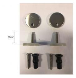 Wiesbaden Bevestigingset tbv Metro-Amor lang zitting RVS, Huis en Inrichting, Badkamer | Badkamermeubels, Overige typen, Nieuw