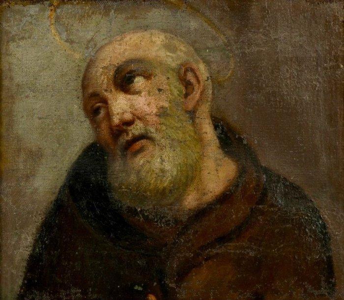 Giovanni Battista Carlone (1603-1684), seguace di - Santo, Antiek en Kunst, Kunst | Schilderijen | Klassiek