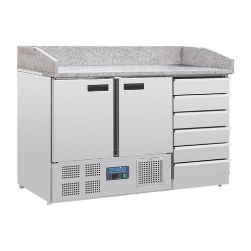 Polar G-serie pizza werkbank met marmeren blad en deeglades, Zakelijke goederen, Horeca | Keukenapparatuur, Koelen en Vriezen