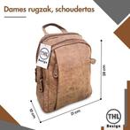 THL Design Dames Rugzak Kleine Rugtas Bruin, Overige merken, Minder dan 30 cm, Verzenden, 25 tot 40 cm