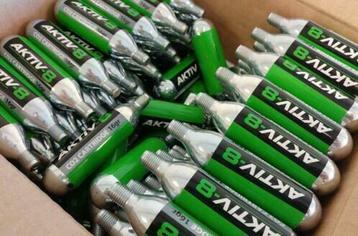 20 Stuks CO2 patronen van 16 gram aanbieding Aktiv-8 draad beschikbaar voor biedingen