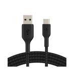Belkin boost charge USB-A naar USB-C gevlochten kabel 2meter, Telecommunicatie, Ophalen of Verzenden, Nieuw, Apple iPhone