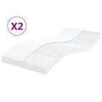 vidaXL Schuimmatrassen 2 st 7 zones hardheid 20 ILD 90x190, Huis en Inrichting, Verzenden, Nieuw