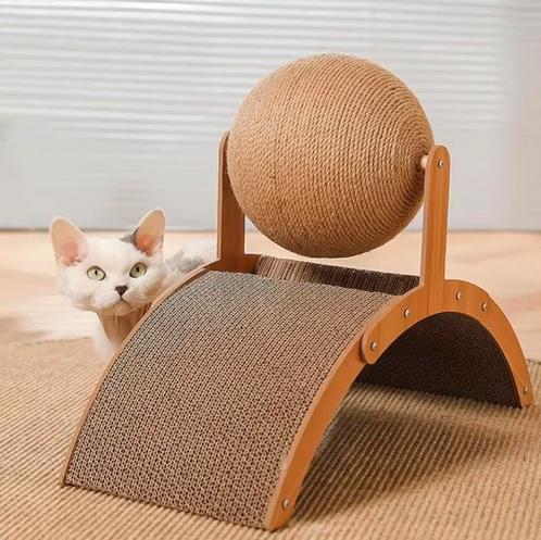 2-in-1 Katten Krab Bal en Krabber - Sisal Krab Speelgoed Kat, Dieren en Toebehoren, Kattenspeelgoed, Overig speelgoed, Nieuw, Verzenden