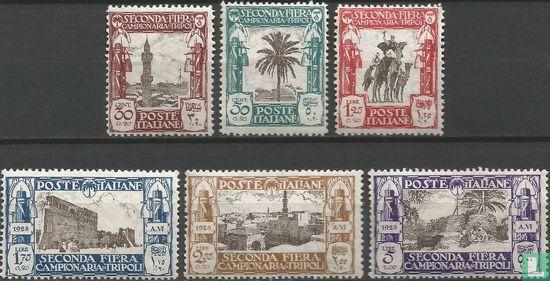 Italiaans-Tripolitanië - 2e Monsterbeurs van Tripoli - 1928, Postzegels en Munten, Postzegels | Afrika, Gestempeld, Verzenden