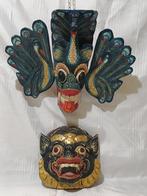 Twee Barong maskers - Bali - Indonesië & Sri Lanka  (Zonder, Antiek en Kunst, Kunst | Niet-Westerse kunst