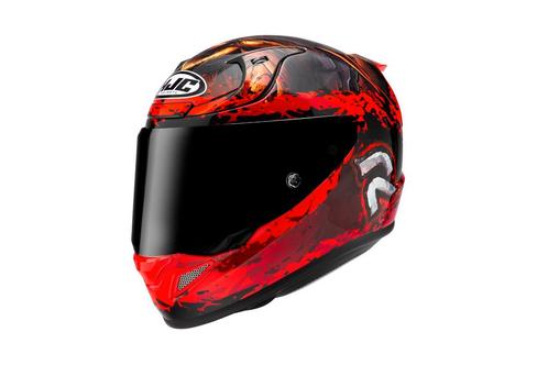 HJC RPHA 12 Diablo Blizzard Zwart Rood Integraalhelm, Motoren, Kleding | Motorhelmen, Integraalhelm, Heren, XXL, Nieuw met kaartje