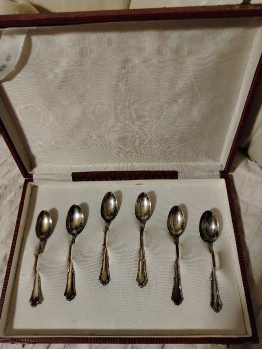 Koffielepel (6) - .800 zilver, Antiek en Kunst, Antiek | Goud en Zilver